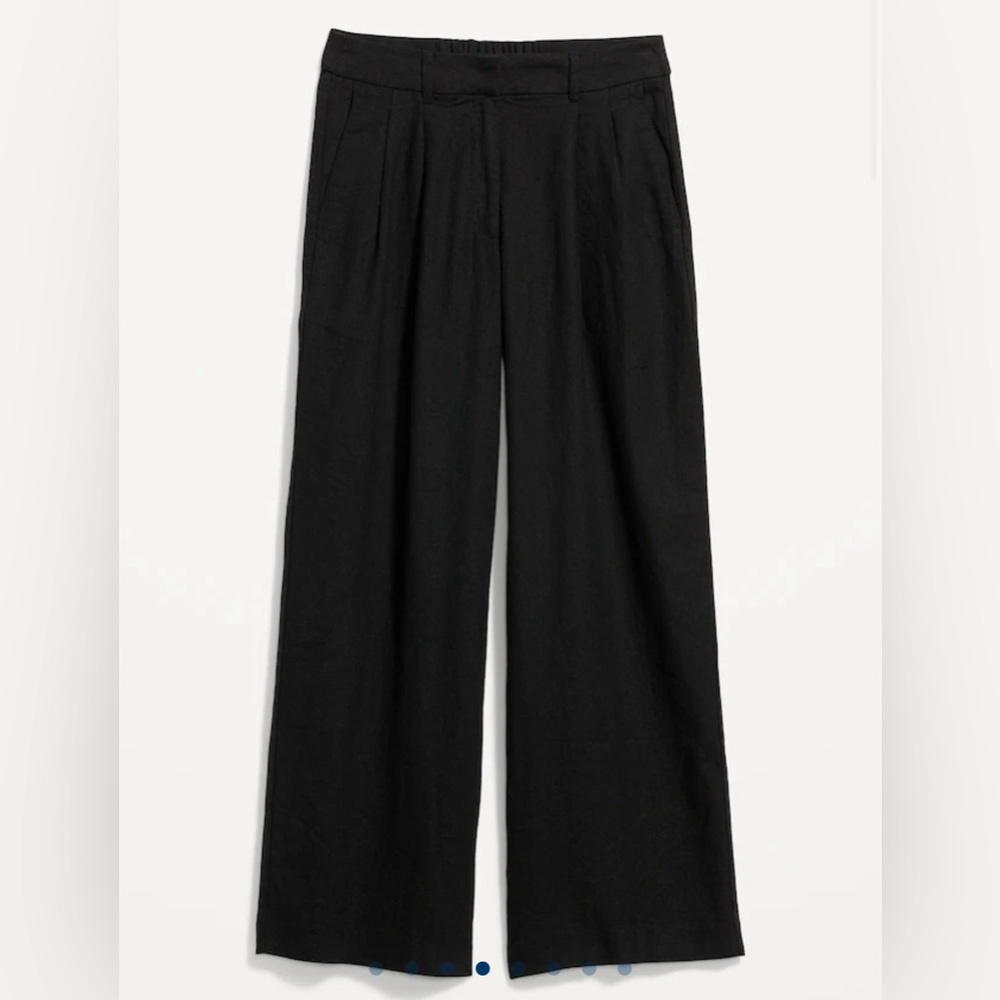 NWT Old Navy High-Waisted Linen-Blend Taylor Pants